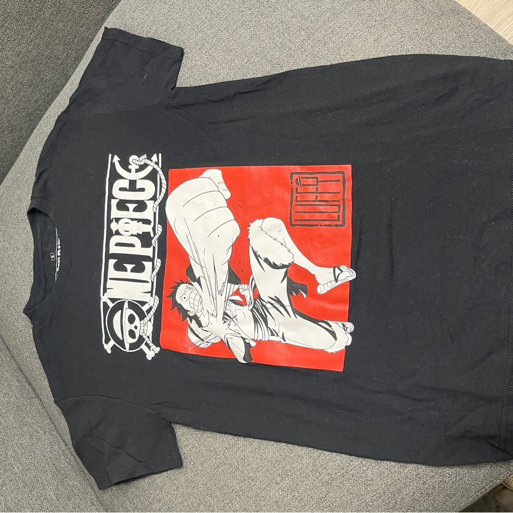 One Piece - Monkey D Luffy - Black Graphic T-Shirt